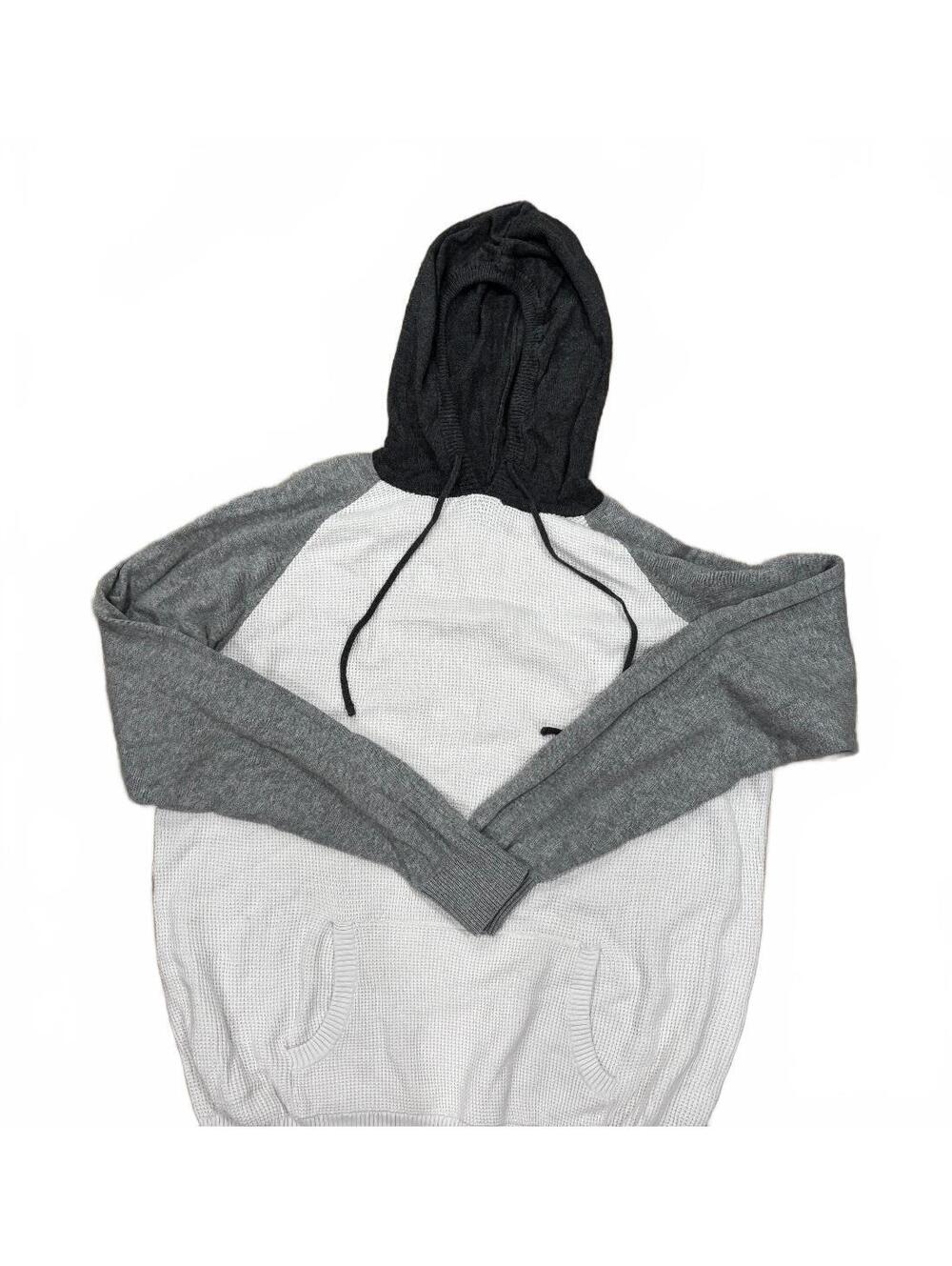 Carbon Men's XL Two-Tone Hoodie with Front Pockets